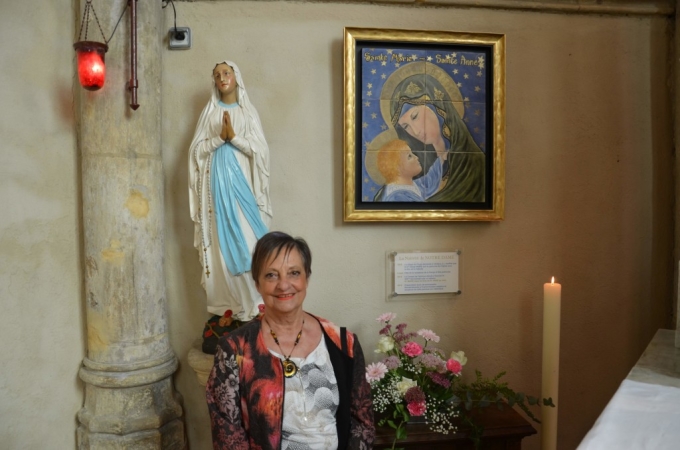 Inauguration du tableau à l’église de la Nativité de Notre Dame